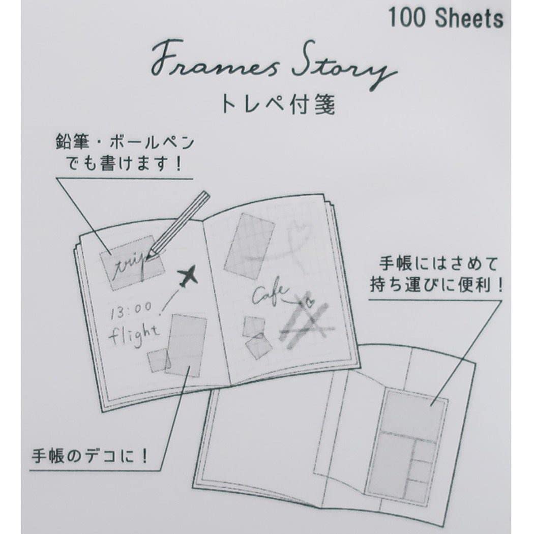 Amazon.co.jp: 付箋[フレームズストーリー トレペ ふせんセット]Frames